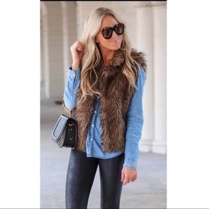 Rampage Faux Fur Vest